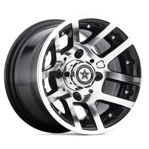 Fairway Alloys – FA121 ILLUSION – Black – 10″x7″ -25mm – Summer Wheels – FA-121-M